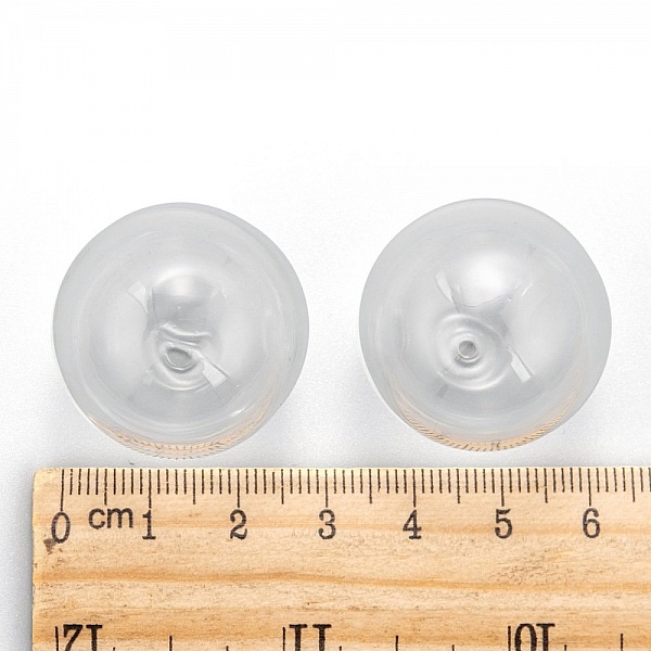 Boules en verre ronde de 28mm 10 pi&egrave;ces