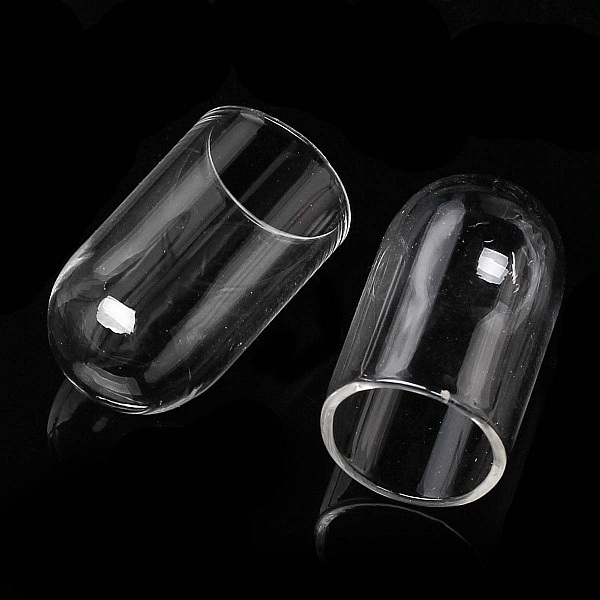 Glasskuler r&oslash;r 01 av 24mm 5 stykker