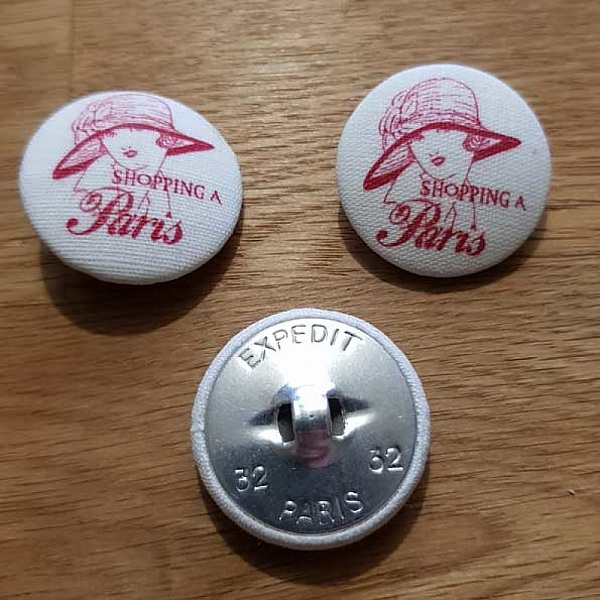 Bouton 32 mm recouvert tissus couture N&deg;09-02