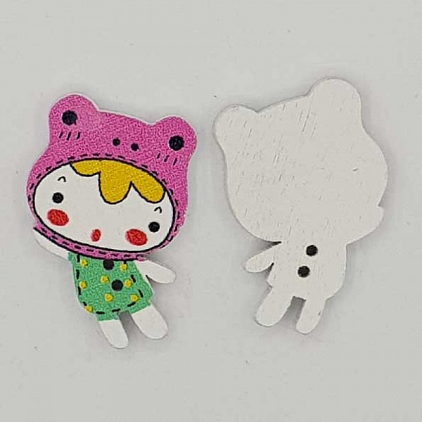 Treknapp jente rosa N&deg;01-01