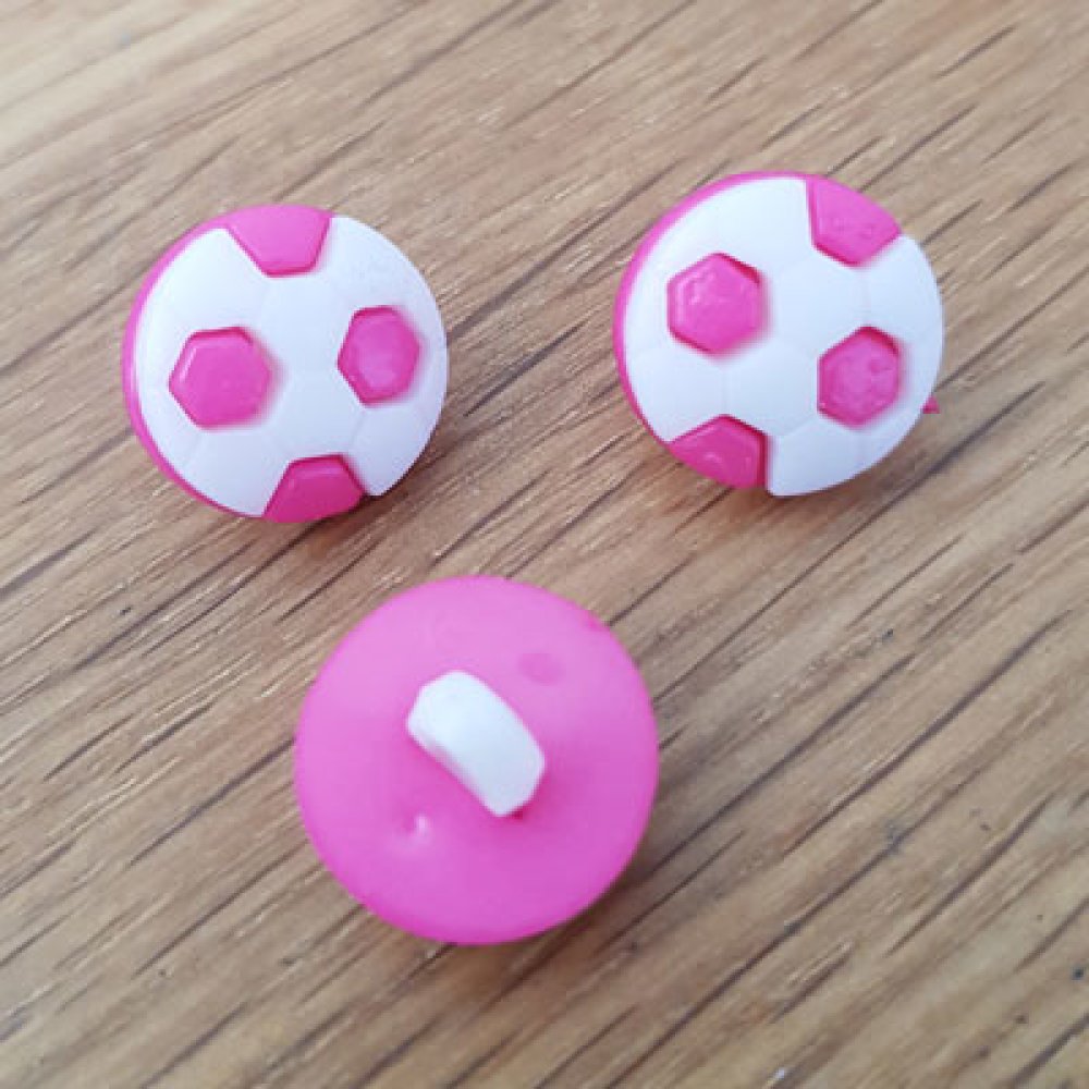 Fancy knapp for barnefotball N°08 rosa
