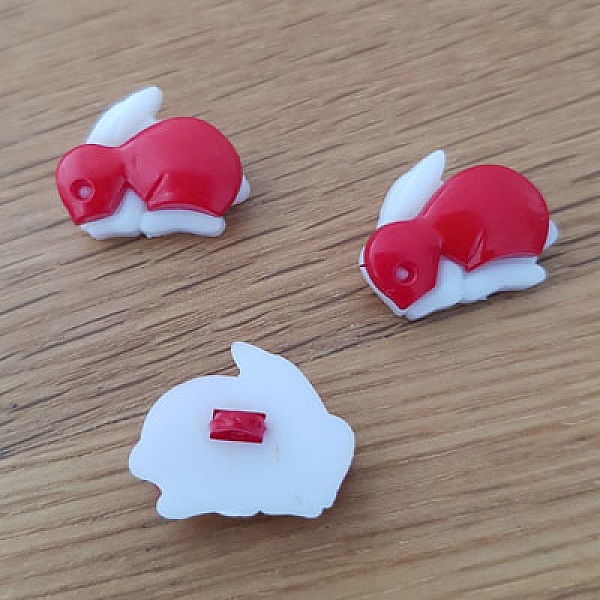 Knapp med kanindesign for barn nr. 01