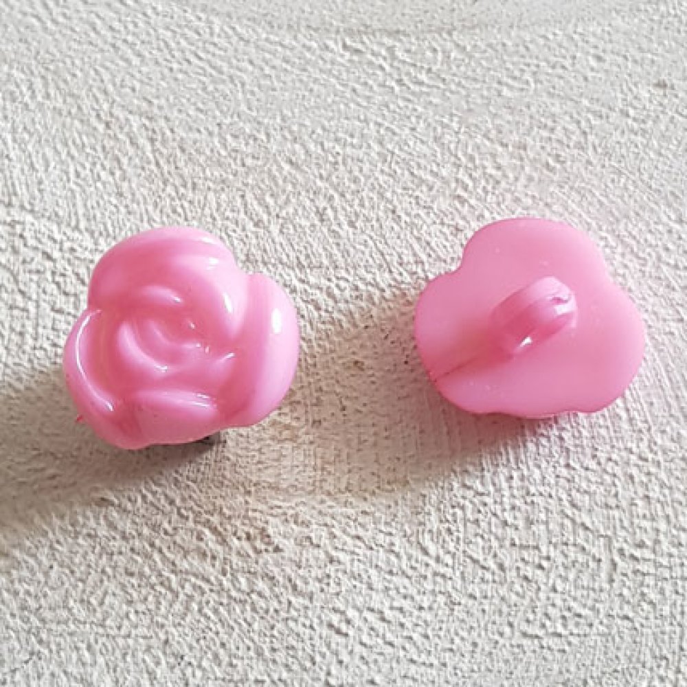 Knappefantasi, barn, babyer Blomstermønster N°01-11 Pink