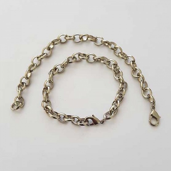 Bracelet Chaine Argent de 20 cm N&deg;01