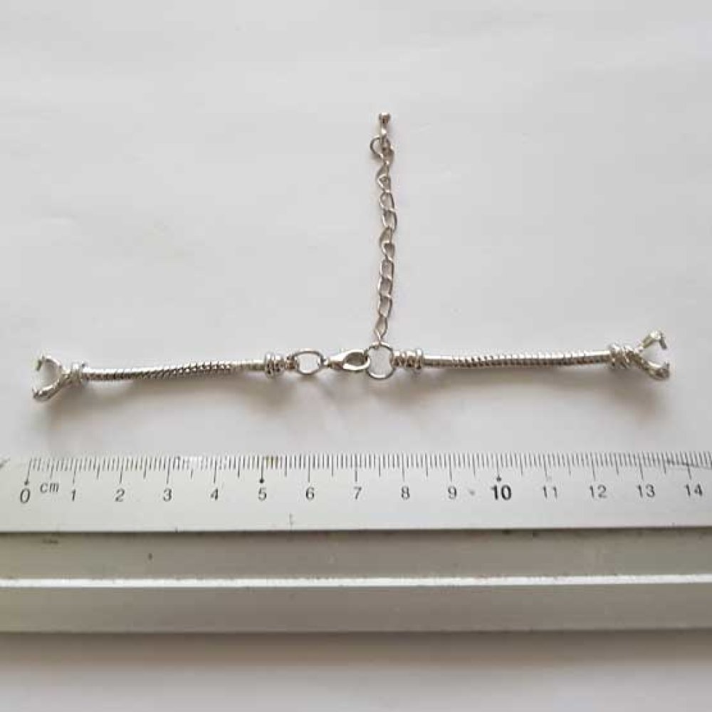 European Style Watch Dial Chain Armbånd med karabinkrok 6 X 7.5 Cm