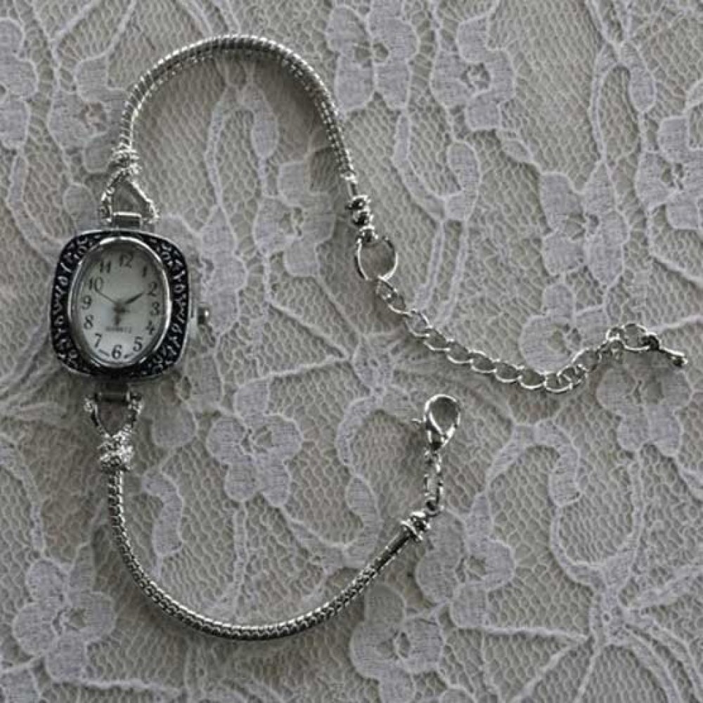 Europeisk stil urskive kjede armbånd med karabinkrok 8.5 X 9.5 Cm