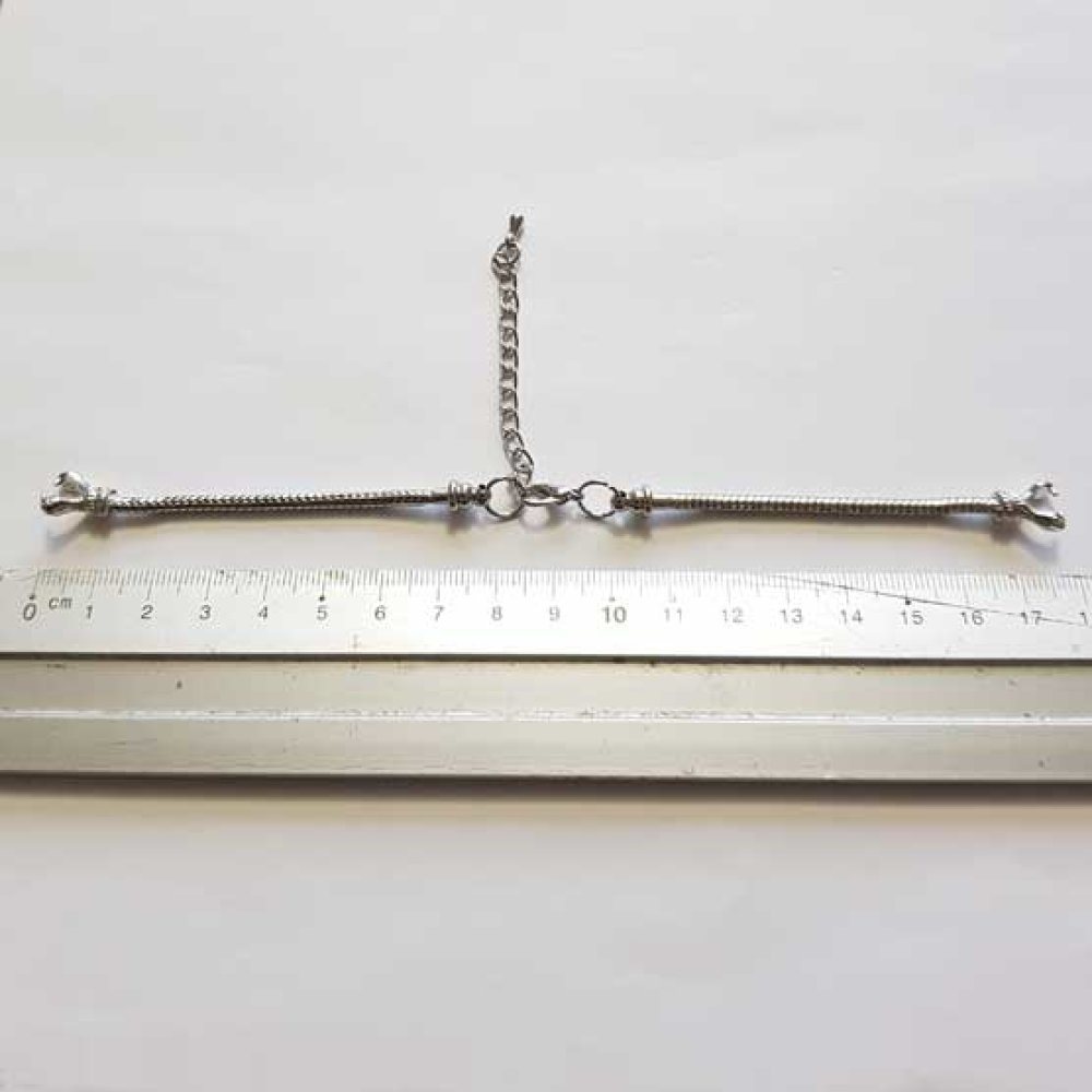 Europeisk stil urskive kjede armbånd med karabinkrok 8.5 X 9.5 Cm