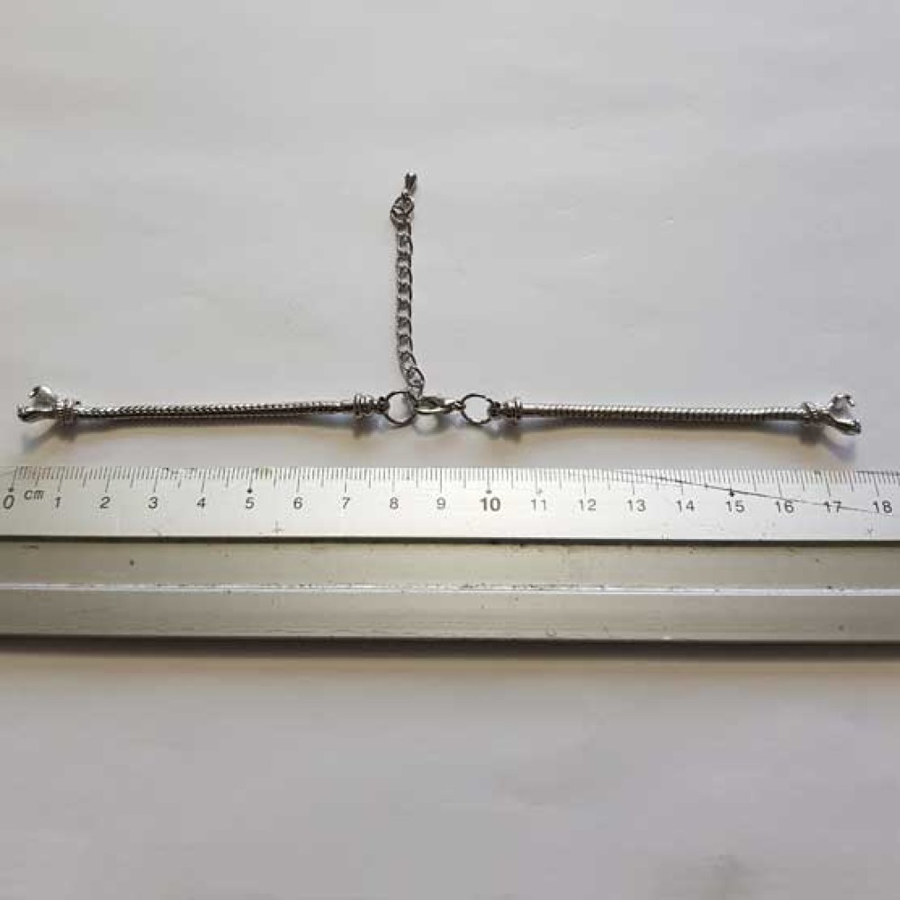 Europeisk stil urskive kjede armbånd med karabinkrok 8.5 X 9.5 Cm