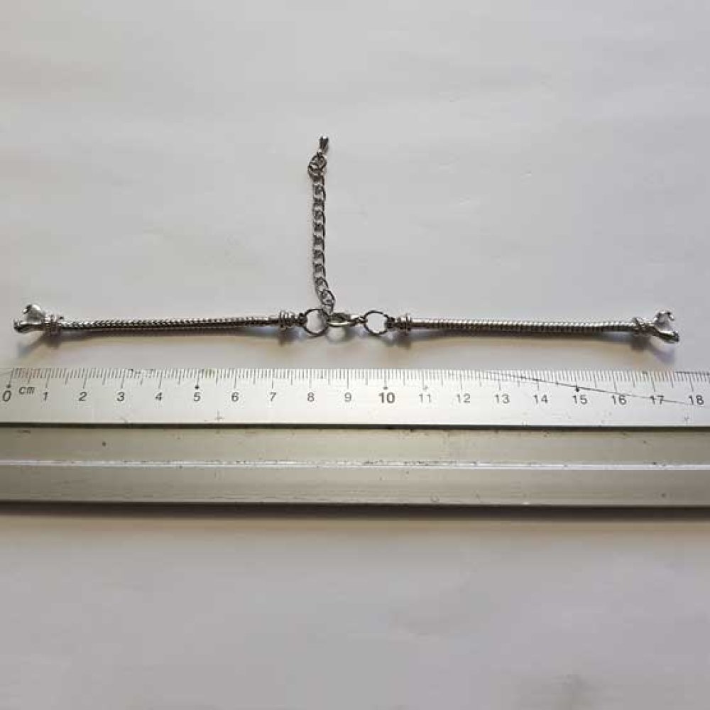 Europeisk stil urskive kjede armbånd med karabinkrok 8.5 X 9.5 Cm