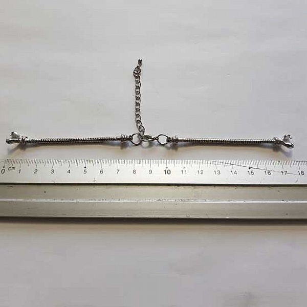 Europeisk stil urskive kjede armb&aring;nd med karabinkrok 8.5 X 9.5 Cm