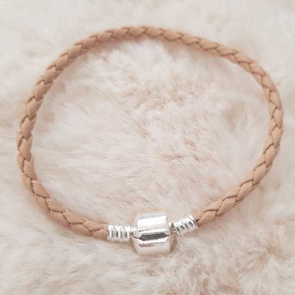 Europeisk Clip Armbånd Vanlig 01 FRA 15 TIL 23 CM Beige