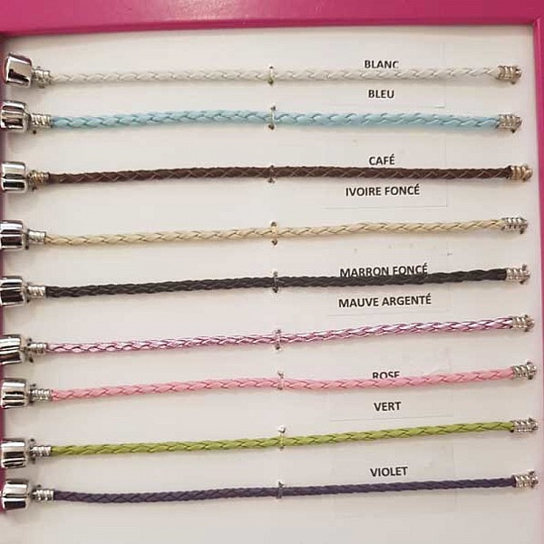 Europeisk flettet klipsarmb&aring;nd Vanlig 02 FRA 15 TIL 23 CM Lilla