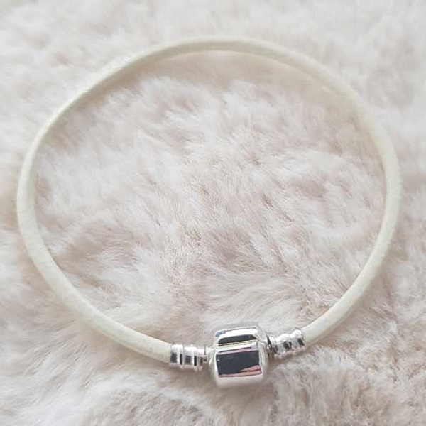 European Clip Bracelet Plain 01 FRA 15 TIL 23 CM Elfenben