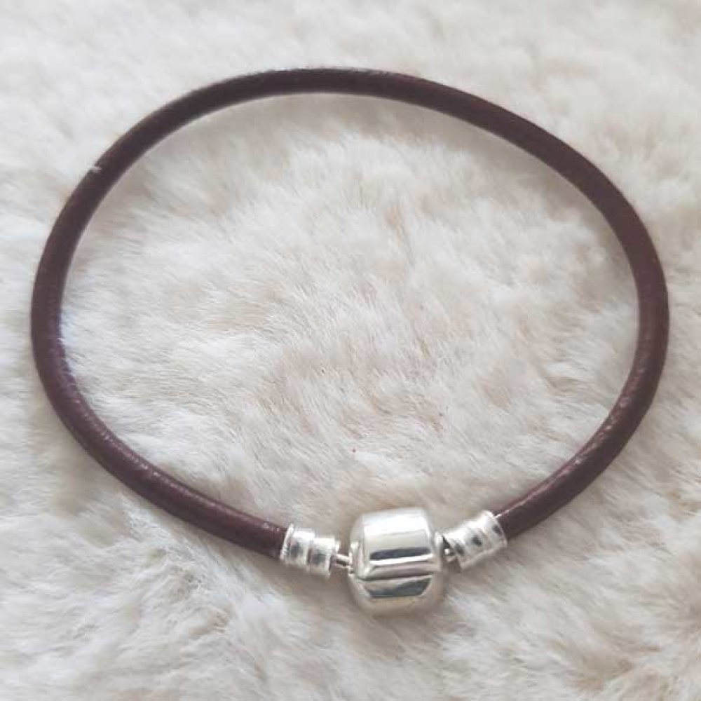 European Clip Armbånd Vanlig 01 FRA 15 TIL 23 CM Brun