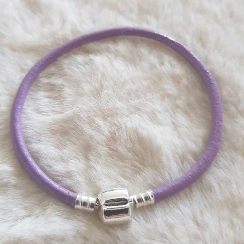 European Clip Armbånd Vanlig 01 FRA 15 TIL 23 CM Lilla