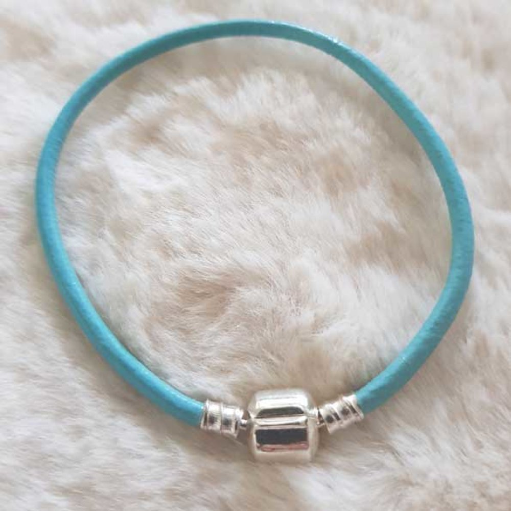 European Clip Armbånd Vanlig 01 FRA 15 TIL 23 CM Turkis
