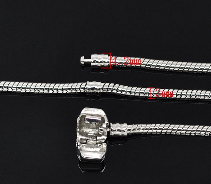 Europeisk klipsarmb&aring;nd 15cm glatt l&aring;s