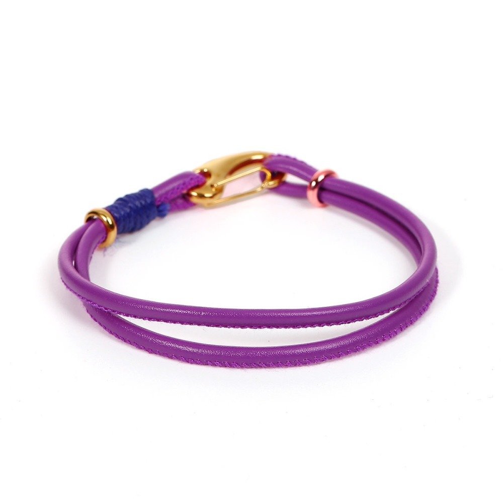 Dobbelt uni europeisk armbånd lilla