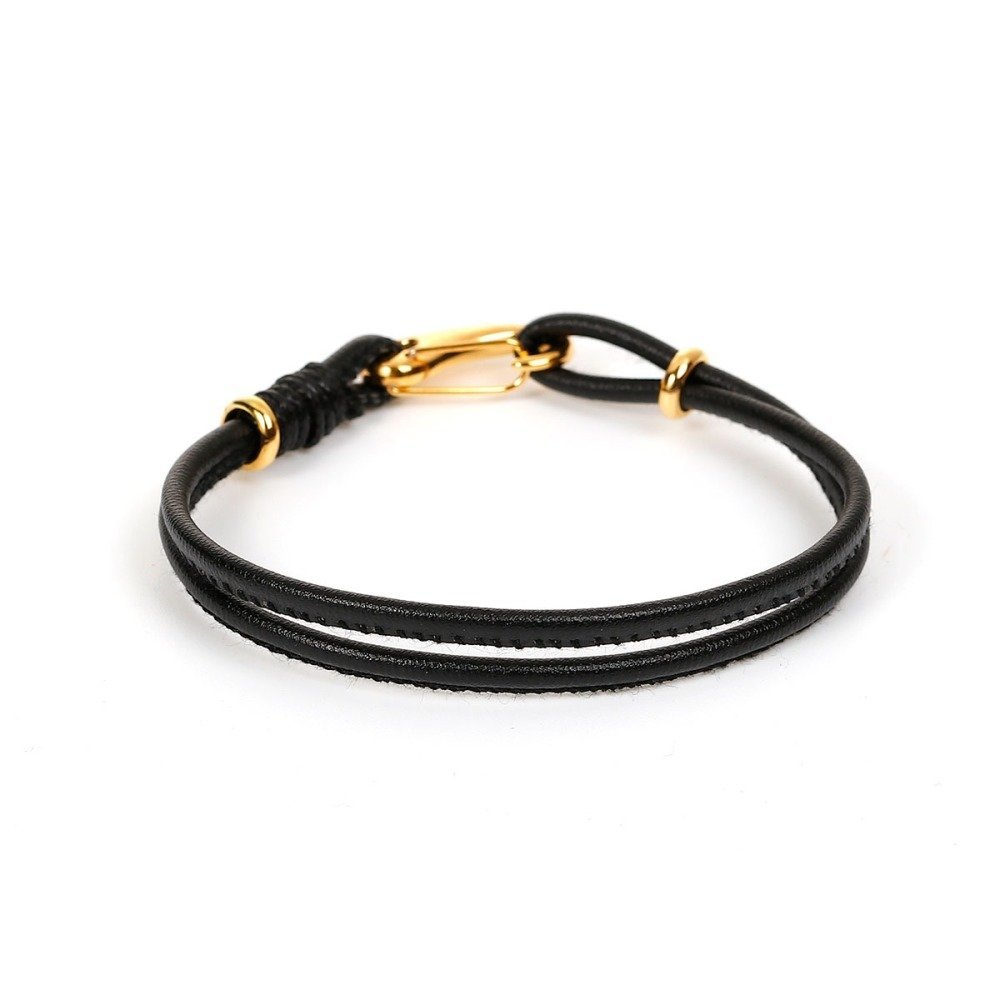 Dobbelt uni europeisk armbånd svart