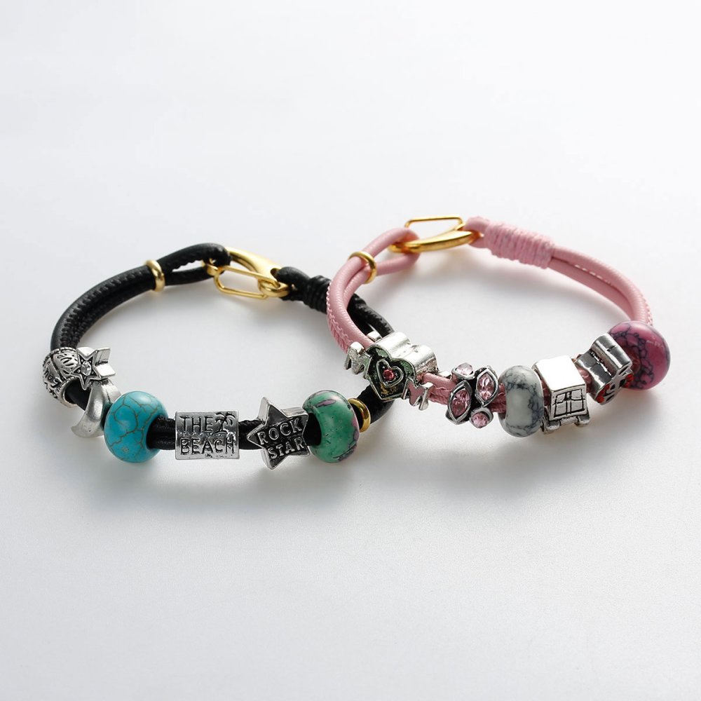 Dobbelt Uni europeisk armbånd rødt