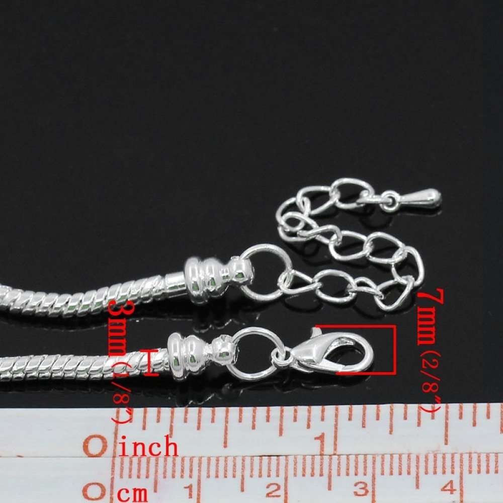 Europeisk karabinkrok armbånd 19cm