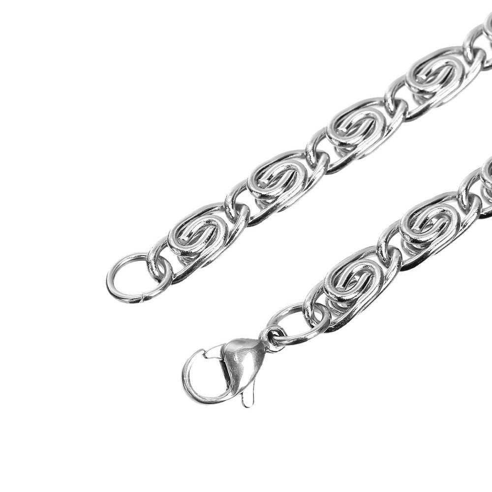 21,5 cm armbånd i rustfritt stål N°06 i rustfritt stål 304