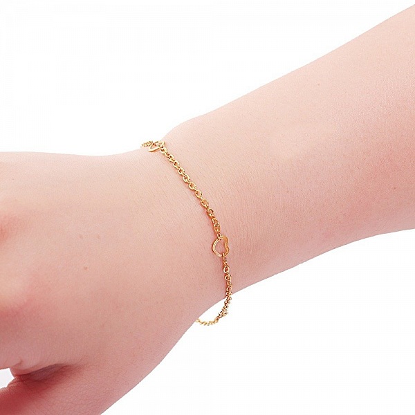 Armb&aring;nd N&deg;09 i rustfritt st&aring;l 304, 23 cm