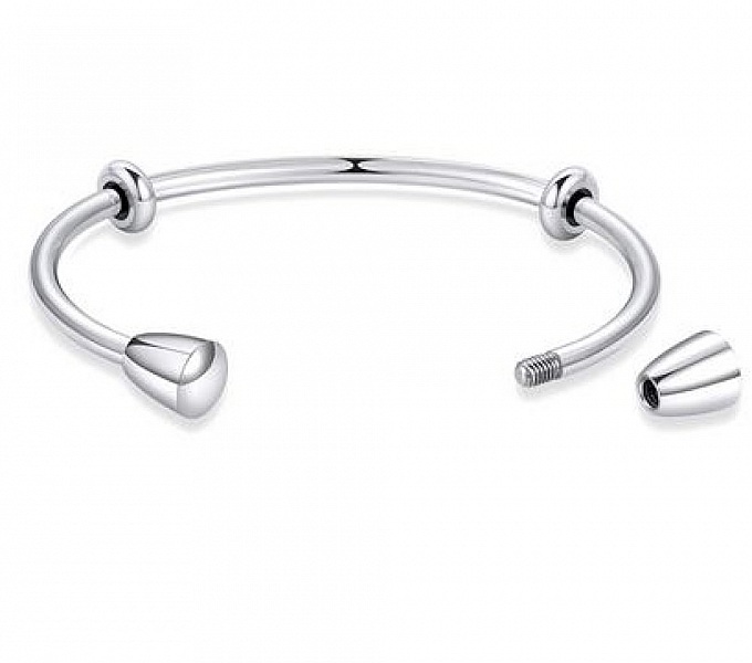 Bracelet Rigide Acier Inoxydable N&deg;12 Argent