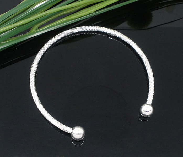 Bracelet Rigide N&deg;06 Argent 19 cm