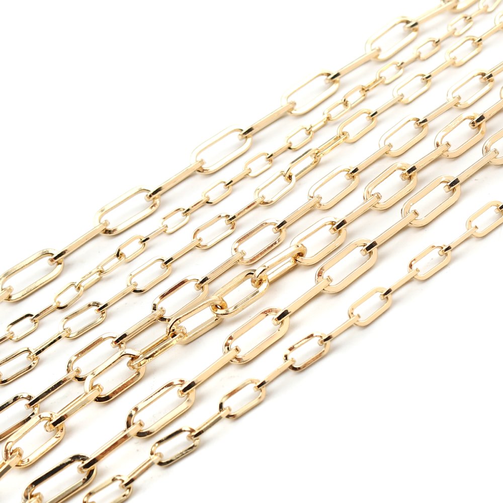 Ovalt mesh armbånd 16K gullbelagt 22 cm N°03