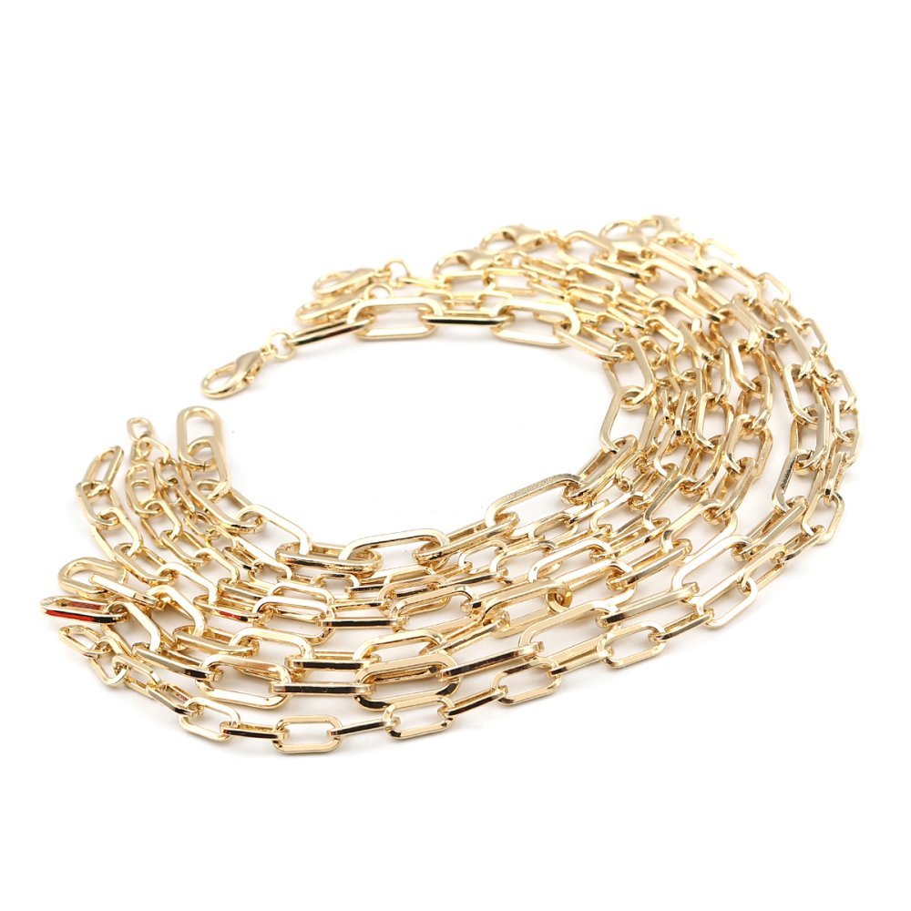 Ovalt mesh armbånd 16K gullbelagt 22 cm N°03