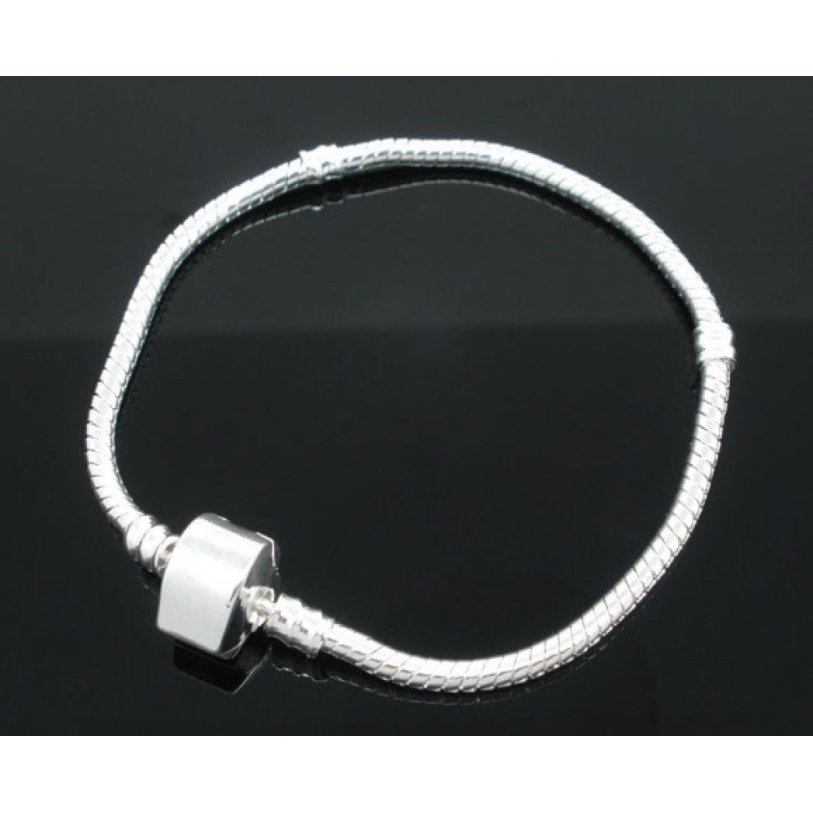 Europeisk slangekjede armbånd 3 mm magnetisert fra 17 til 23 cm