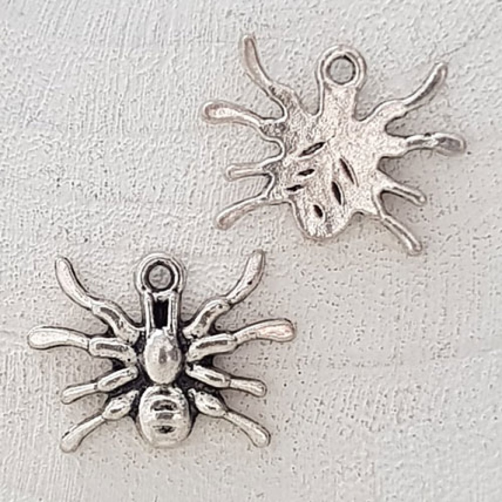 Edderkopp charm N°02 Sølv