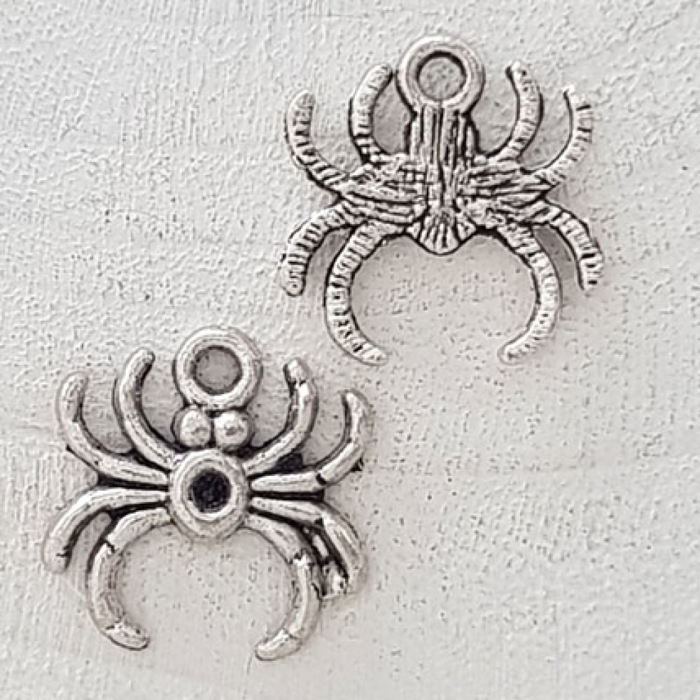 Edderkopp charm N°03 Sølv
