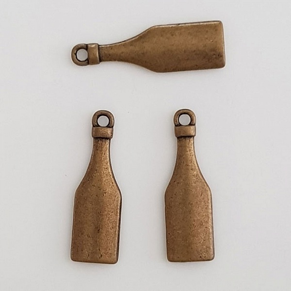 Charm Bottle N&deg;01 Bronse x 10 stk.