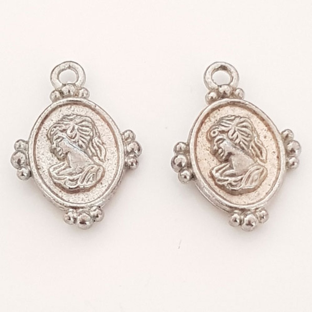 Kvinne Cameo charm N°02 Sølv