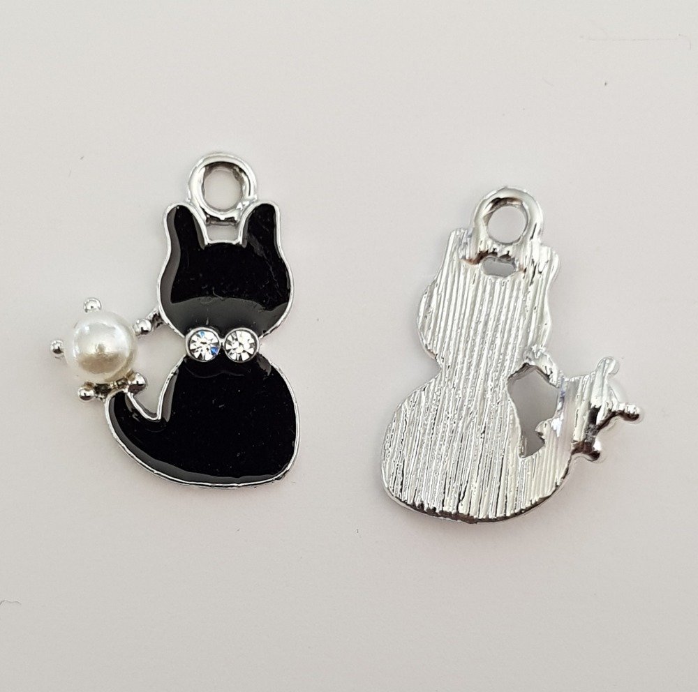 Katt Charm N°13 X 10 stykker