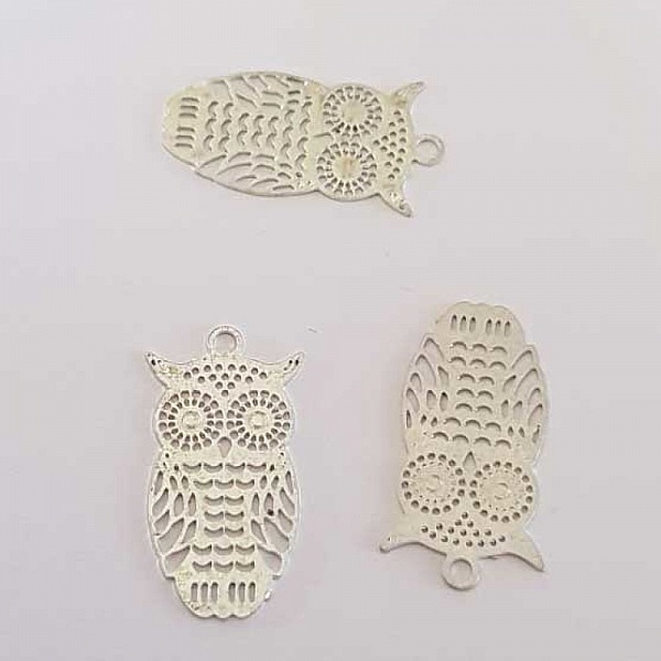 Breloque Chouette N&deg;41 Argent