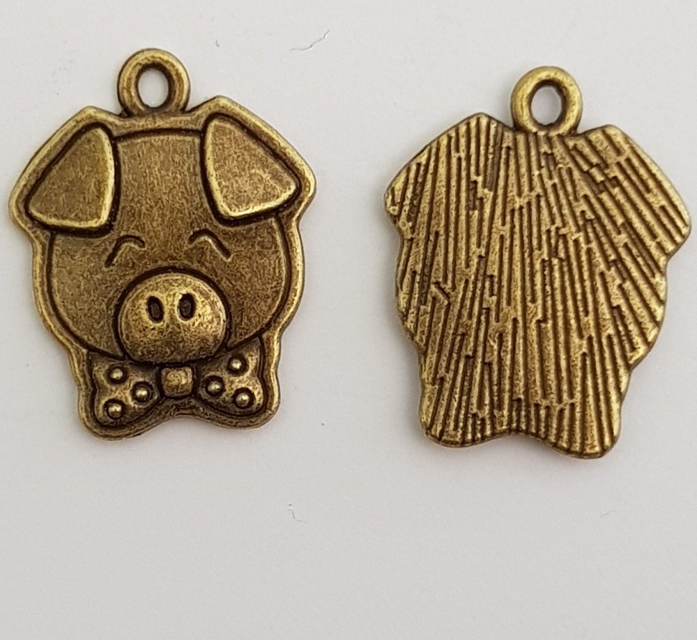 Gris amulett N°02 X 10 stk