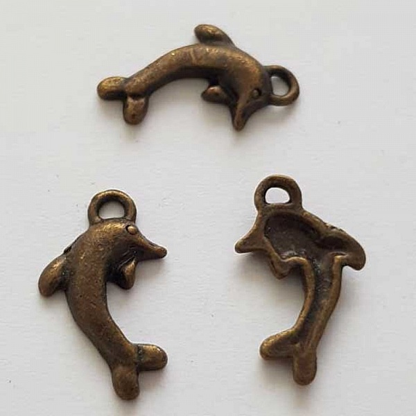 Breloque Dauphin N&deg;03 Cuivre