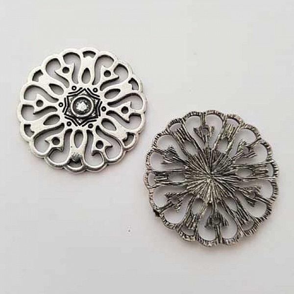 Amulett Diverse N&deg;022 S&oslash;lv Rund