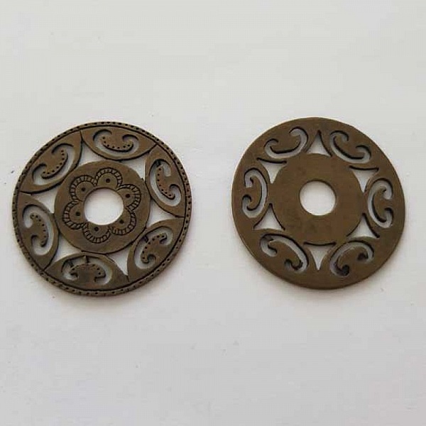 Breloque Divers N&deg;060 Rondelle Cuivre