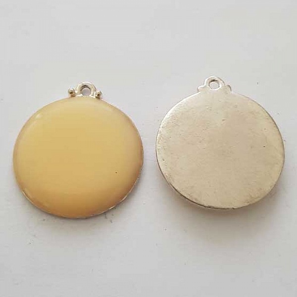 Breloque Divers N&deg;070-05 Pendentif Emaill&eacute; Ivoire