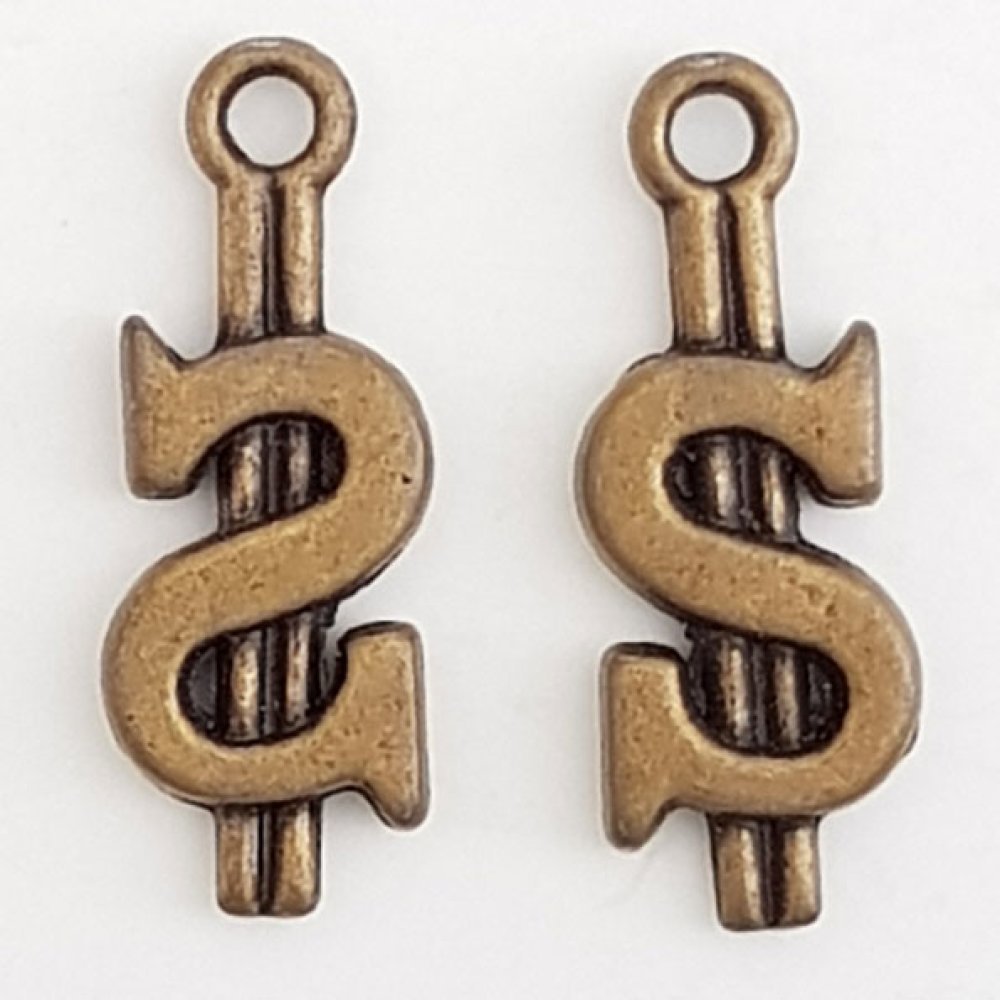 Dollar charm N°02 Bronse