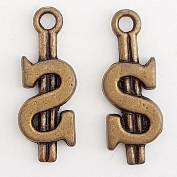 Dollar charm N&deg;02 Bronse