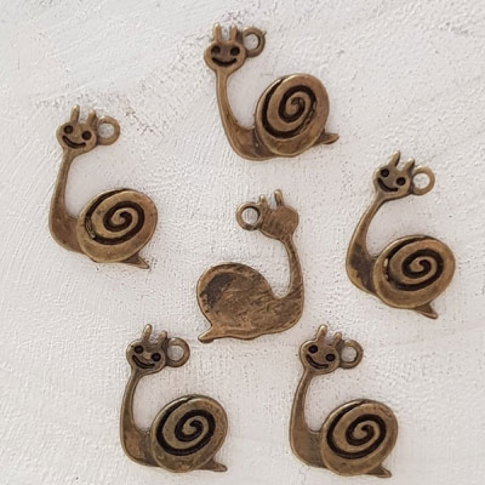 Snegle charm N°01 Bronse