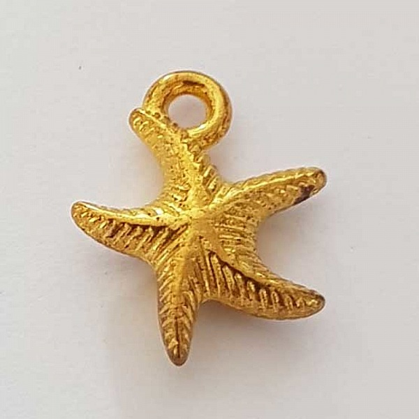 Breloque Etoile De Mer N&deg;05 Dor&eacute;