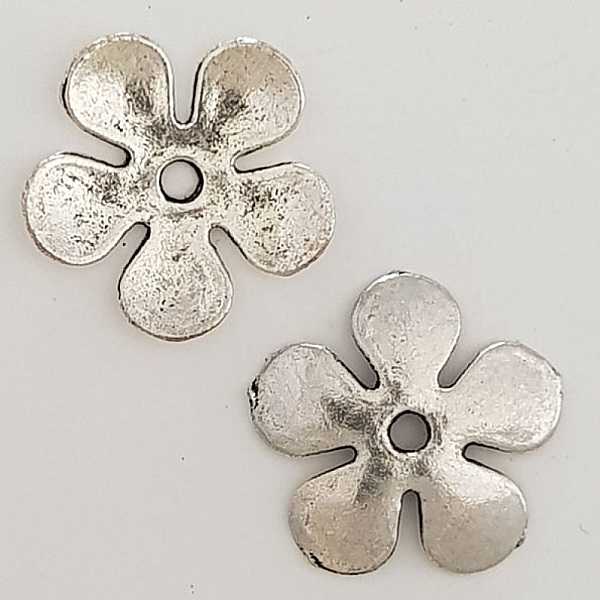Flower Charm Metal N&deg;027 S&oslash;lv