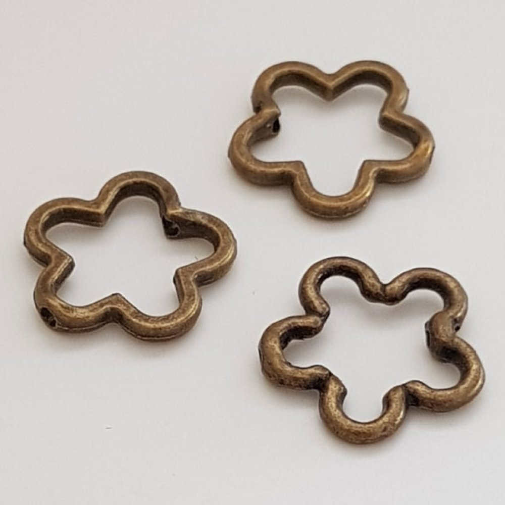 Flower Charm Metal N°031 Bronse