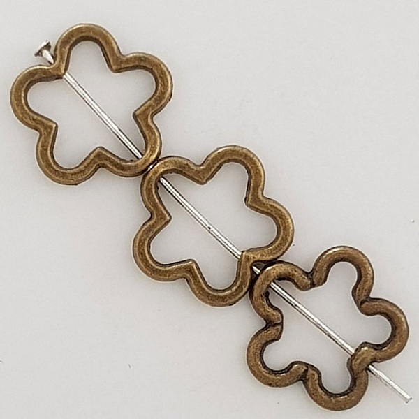 Flower Charm Metal N&deg;031 Bronse